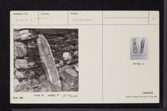 Suie, Macnabs Of Innishewan Burial Enclosure, NN42NE 3, Ordnance Survey index card, page number 1, Recto