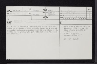 Portend, NN50SE 7, Ordnance Survey index card, page number 1, Recto