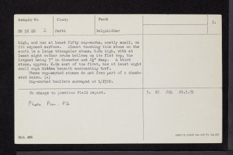 Craggan, NN52SE 2, Ordnance Survey index card, page number 2, Verso