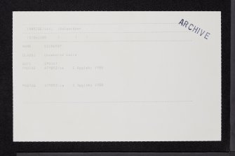 Edinchip, NN52SE 10, Ordnance Survey index card, Recto