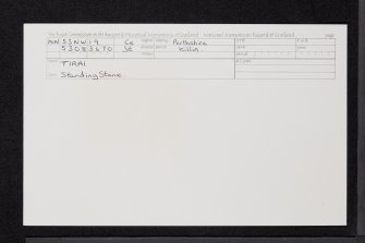 Tirai, NN53NW 19, Ordnance Survey index card, Recto