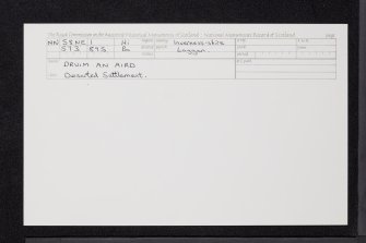 Druim An Aird, NN58NE 1, Ordnance Survey index card, Recto