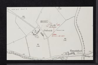 Dalveich Castle, NN62SW 1, Ordnance Survey index card, Recto