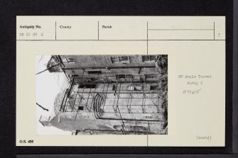 Edinample Castle, NN62SW 2, Ordnance Survey index card, page number 3, Recto