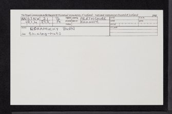 Burn Of Edramucky, NN63NW 21, Ordnance Survey index card, Recto