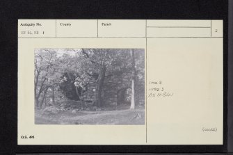 Carnbane Castle, NN64NE 1, Ordnance Survey index card, page number 2, Verso