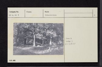 Carnbane Castle, NN64NE 1, Ordnance Survey index card, page number 3, Recto