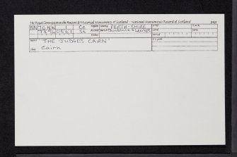 The Judge's Cairn', NN70NW 1, Ordnance Survey index card, Recto