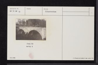 Doune, River Teith, Bridge Of Teith, NN70SW 14, Ordnance Survey index card, Recto