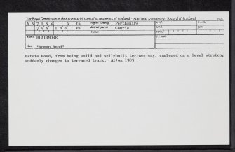 Blairmore, NN71NW 4, Ordnance Survey index card, Recto