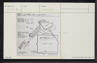 'Castell Doin Dalig', NN72SE 3, Ordnance Survey index card, Recto