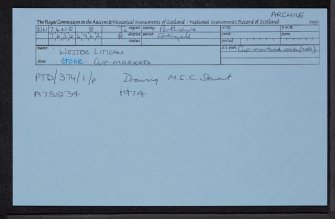 Wester Litigan, NN74NE 8, Ordnance Survey index card, Recto