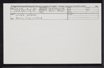 Upper Gaskan, NN76SW 2, Ordnance Survey index card, Recto