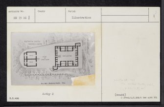 Ruthven Barracks, NN79NE 1, Ordnance Survey index card, page number 1, Recto