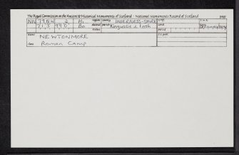 Newtonmore, NN79NW 2, Ordnance Survey index card, Recto