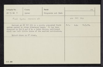 Milton Of Glenbanchor, NN79NW 9, Ordnance Survey index card, Recto