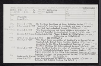 Strageath, NN81NE 2, Ordnance Survey index card, page number 3, Recto