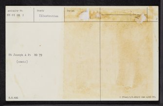 Kaims Castle, NN81SE 1, Ordnance Survey index card, page number 2, Verso