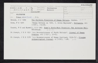 Westerton, NN81SE 7, Ordnance Survey index card, Recto