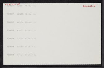 Ardoch, NN81SW 15, Ordnance Survey index card, page number 2, Recto