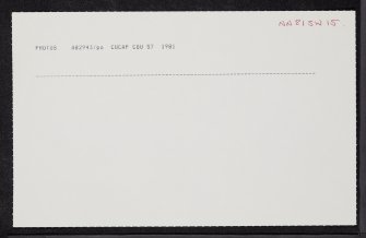 Ardoch, NN81SW 15, Ordnance Survey index card, Recto