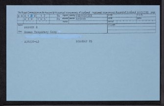 Ardoch, NN81SW 17, Ordnance Survey index card, Recto