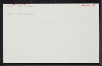 Ardoch, NN81SW 17, Ordnance Survey index card, page number 2, Recto