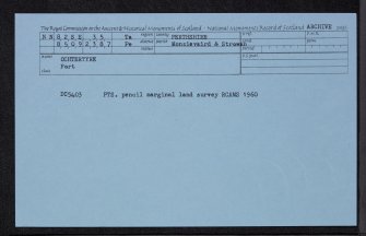 Ochtertyre, NN82SE 35, Ordnance Survey index card, Recto