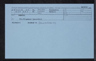 Dargill, NN82SE 66, Ordnance Survey index card, Recto