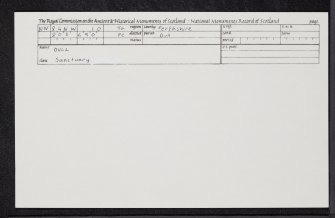 Dull, NN84NW 10, Ordnance Survey index card, Recto