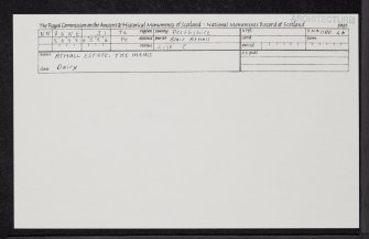 Atholl Estate, The Mains, NN86NE 31, Ordnance Survey index card, Recto