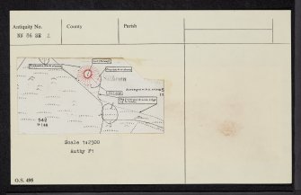 Sithean Na Cluana, NN86SE 2, Ordnance Survey index card, Recto