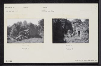 Gleneagles Castle, NN90NW 12, Ordnance Survey index card, Recto