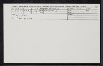 Castleton, NN90SE 1, Ordnance Survey index card, Recto