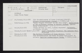 Roundlaw, NN91NE 2, Ordnance Survey index card, Recto