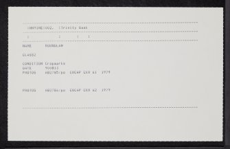 Roundlaw, NN91NE 2, Ordnance Survey index card, Recto