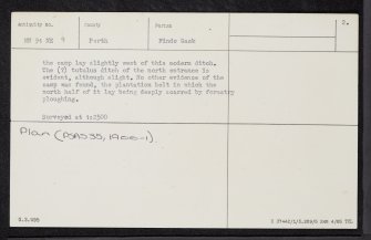 Gask House, NN91NE 9, Ordnance Survey index card, page number 2, Verso