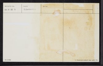 Gask House, NN91NE 9, Ordnance Survey index card, Recto