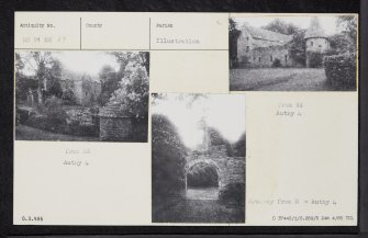Old House Of Gask, NN91NE 17, Ordnance Survey index card, Recto