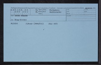 South Strathy, NN91NE 22, Ordnance Survey index card, Recto