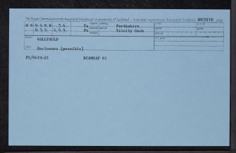 Wallfauld, NN91NW 36, Ordnance Survey index card, Recto