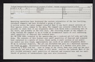 Castle Craig, NN91SE 11, Ordnance Survey index card, page number 2, Recto