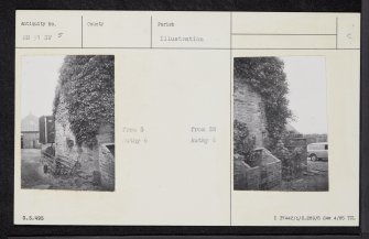 Auchterarder Castle, NN91SW 5, Ordnance Survey index card, Recto