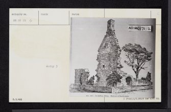 Inchaffray Abbey, NN92SE 4, Ordnance Survey index card, Recto
