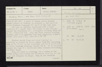 Little Findowie, NN93NW 2, Ordnance Survey index card, page number 1, Recto