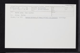 White Cairn, Glen Cochill, NN94SW 2, Ordnance Survey index card, Recto