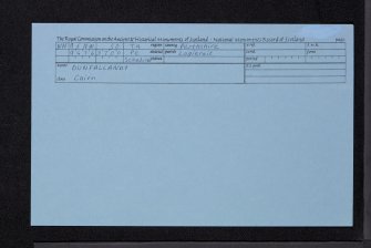 Dunfallandy, NN95NW 30, Ordnance Survey index card, Recto