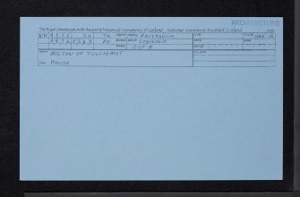 Milton Of Tulliemet, NN95SE 24, Ordnance Survey index card, Recto