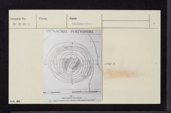 Pitnacree, NN95SW 6, Ordnance Survey index card, page number 1, Recto