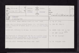 Carnbo, NO00SE 1, Ordnance Survey index card, page number 1, Recto